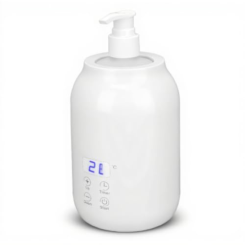 Massage Öl Heizung mit 2 Ölfläschenverteilern, Lotion Heizgerät, für Spa-Massage zu Hause, mit Temperatursteuerung