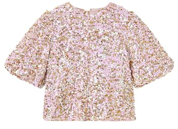 NAME IT Mädchen Nkfrullas Baloon Top Kurzarmbluse, Corsage, 104 EU