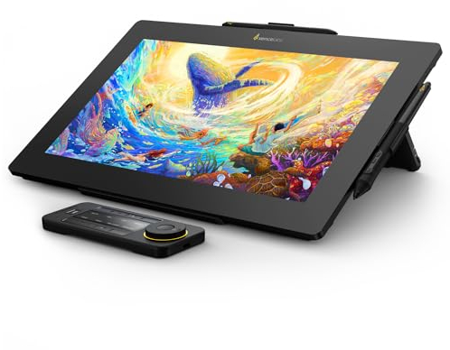 Xencelabs Pen Display 16 Bundle 4K OLED Tableta Gráfica Profesional con Pantalla de 16 con Quick Keys Monitor de Dibujo y 2 Plumas sin Batería para Windows-Arm/Windows/Mac/Linux