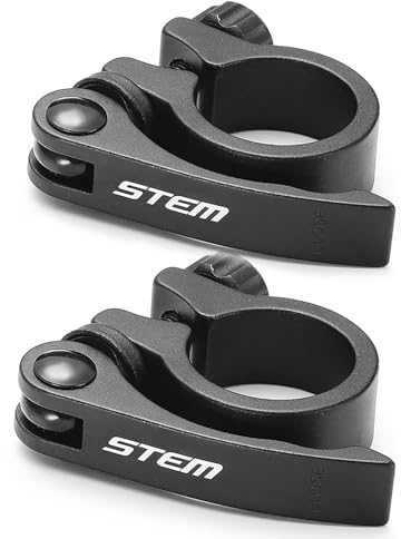 2 Stück Sattelklemme 31.8 mm, Fahrrad Sattelklemme, Aluminium Legierung