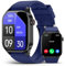 Smartwatch Herren Damen mit Telefonfunktion, 2.04” AMOLED Display Fitnessuhr Damen, IP68 Wasserdicht Sportuhr, Smart Watch mit Herzfrequenz, Schrittzähler, SpO2, Schlafmonitor, Uhren für iOS Android