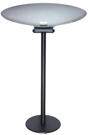 Lautsprecherständer ist kompatibel mit Bowers&Wilkins Zeppelin-Lautsprechern（für 5 und 6 Generation） Hergestellt aus Aluminiumlegierung, versenktes Design，versteckte Stromversorgung (Schwarz 1 STK.)