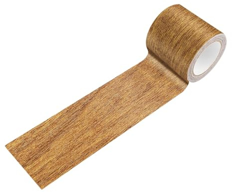 VOANZO Cinta de reparación de Vetas de Madera para Bricolaje – Cinta autoadhesiva Impermeable de Vetas de Madera de Pino marrón para Muebles, decoración de Paredes, 2,2 Pulgadas x 15 pies