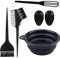 Lxtness 5 Piezas Kit Herramientas de Tinte para Coloración Cabello,Kit Herramientas de Tinte para Coloración Cabello con Pelo Tazón e Cepillo,para Salón Bricolaje, Kit de Pelo Tinte