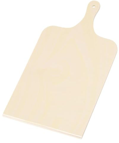 QUARKZMAN Tagliere per Pizza, Tagliere Quadrato per Pizza Pala per Pizza in Legno di Betulla, Utensili da Cucina con Manico per Stendere Le Pizze, Set da 1, S