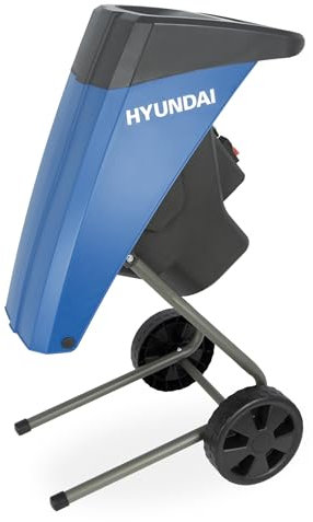 HYUNDAI Elektro-Gartenhäcksler GH25040E | 2.500W, max. 40 mm Aststärke | Fangsack | Messerhäcksler