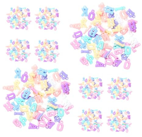 SEWACC 1000stücke Buchstabenperlen Alphabet Für Schmuckherstellung Perlenanhänger Farbige Perlen Runde Perlen Diy Bastelprojekte Party Hochzeit Accessoires