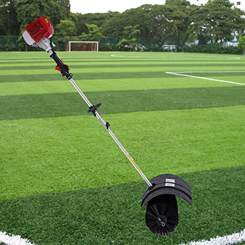 Scopa a benzina 52CC a 2 tempi Spazzatrice a gas 1700 W Pulitore portatile per detriti per vialetti di prato