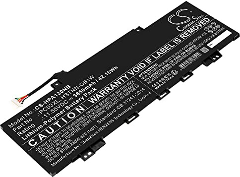 AQQXING New Rechargeable Battery for Pavilion Aero 13 be0097nr, Pavilion Aero 13-be0000AU,Pavilion x360 Convertible 14m- (3650mAh) HSTNN-OB1W, M24421-271, M24421-AC1, M24648-005, PC03043XL