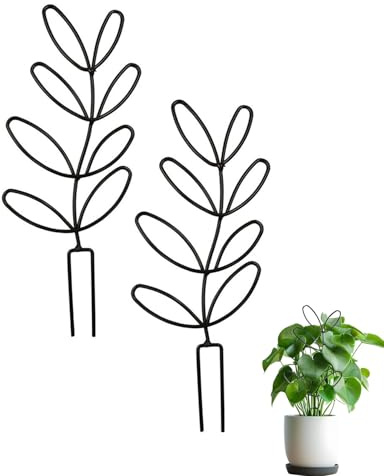 HUVZOR 2 pezzi Supporto per Piante Rampicanti,Tralicci Rampicanti,Supporto per Piante da Giardino,Traliccio per Piante Rampicanti,Supporto per Piante in Vaso, per Fiori, Pomodoro, Gabbie