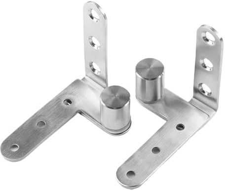 Mppchhn Cerniera Pivotante Per Porta,2 Pezzi Cerniere A Perno Resistente Per Mobile,Acciaio Inossidabile Rotazione 270 Gradi Hardware Per Libreria Casa Armadio Ripostiglio Libreria Guardaroba | per
