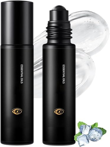 Augen-Reparaturstift für Männer, Augen-Roller mit Essenzöl gegen Tränensäcke und Augenringe, kühlende Stifte, spenden Feuchtigkeit und wirken abschwellend, für alle Hauttypen geeignet