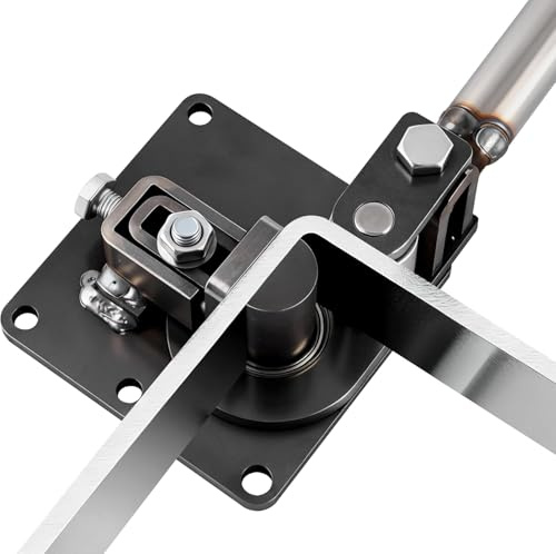 MXBAOHENG Cintreuse en acier plat à 90° 3 x 40 mm avec 9 roulements pour acier plat galvanisé, cuivre, aluminium, fer et acier inoxydable 304
