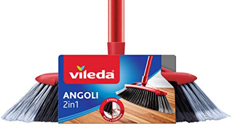 Vileda Scopa m00006591, Poliestere, Rosso, 2, Rot, 2 x 2 cm, 2 unità