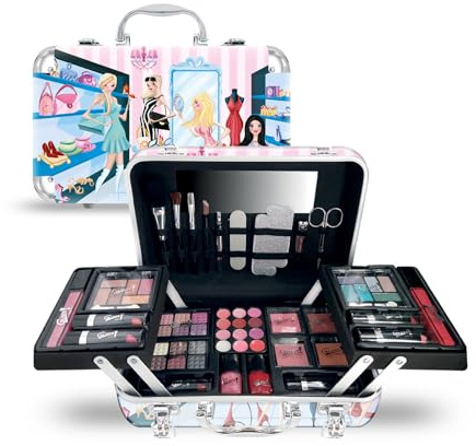 GLOSS ! Make-up-Koffer – Make-up-Set für Frauen – Weihnachtsgeschenkset – Geschenkidee zum Geburtstag, für die Lehrerin, zum Valentinstag, zum Muttertag – Beauty-Set - PRINCESSE