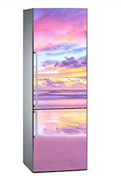 Oedim – Vinile per Frigorifero, Motivo: Alba sulla Spiaggia, 185 x 60 cm, Adesivo Resistente ed Economico