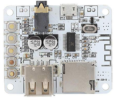Modulo decodificato audio Bluetooth, HW-3298 5VDC MP3 WMA WAV FLAC Modulo decodificato Ricevitore audio Decodifica USB/Decodifica scheda TF Gioco scheda di gioco Amplificatore scheda Gioca