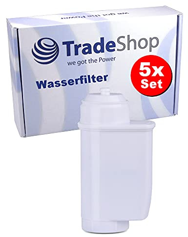 Trade-Shop Lot de 5 filtres à eau de rechange pour Gaggenau CM25013006 CM450-100 / 110 VeroBar VeroProfessional CM 470 111 CM 450 111 CM 470 101 CM 450 101