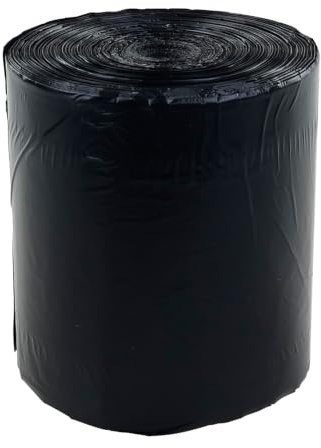 Yuright 40 L Kitchen Bin Liners Bags, Black Trash Bag, 125 Bags