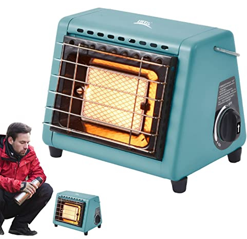 Bavokon 2 In 1 1500 W Gasheizung,Heizung Ohne Strom,tragbare Gasheizung Für Indoor Outdoor,Zeltheizung,Mobile Gasheizung,Camping Heizung,Gasheizer,GasHeizungen,Gasstrahler,Campingheizer,Heizstrahler