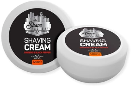 The Shave Factory Shaving Cream Soap - Den Ultimata Raktvålen För En Smidig Och Närande Rakupplevelse - Högkvalitativa Ingredienser Och Lyxig Doft, 125ML