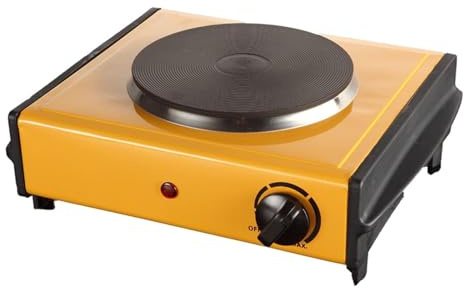 Electric Hot Plate Hob, Portable Kitchen Stove, Cast Iron Heating Plate, 1000W High Power, with Temperature Control, for Home, Camping, Laboratory