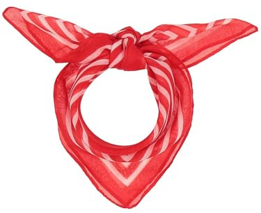Giorgio Rimaldi Halstuch mit Streifen - 55 x 55 cm Größe - Bandana für Damen und Herren - Nickituch perfekt für jede Jahreszeit