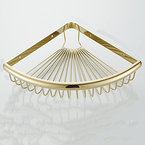 Wandgehäuse mit Eckenlagerung mit Haken-Aufbewahrungsregal, an der Wand montierter Organizer-Aufbewahrung, selbstklebend, ohne Bohren, for Badezimmer, Küche (Größe: zweiter Stock) (Größe: Schicht) ( S