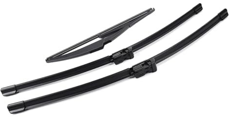 Ersatzwischblätter Kompatibel Mit Peugeot Für 308 308SW T7 Vorne Und Hinten Fenster 2007 2008 2009 2010 2011 2012 2013 3 Stück Windschutzscheiben-Scheibenwischerblätter