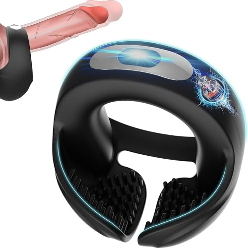 Anneau Pénien Vibrant, Anneau Pénien En Silicone Extensible Avec 10 Modes De Vibration Pour/Stimulation Des Testicules, Anneaux De Testicules Étanches, Vibrateur De Couple, Jouet Sexuel Pour Hommes