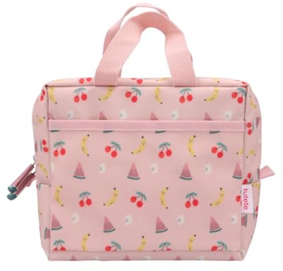 Tutete Bolsa Térmica Infantil Lavable Resistente para Colegio | Fruits | Bolsa térmica infantil para comidas y snacks, ligera, lavable y muy resistente. Perfecta para el colegio y excursiones