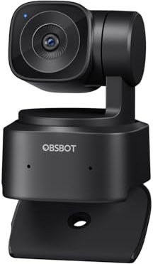 OBSBOT Tiny SE 1080P 100FPS Webcam für PC, AI Tracking PTZ Streaming Kamera mit 1/2,8 Sensor, Gestensteuerung, Dual-ISO, Staggered HDR, Webkamera für Mac, Laptop, Tablet, Meetings, Gaming usw.