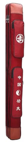 Tai Chi Schwerttasche,Traditionelle Chinesische Kampfkunst Kung Fu Zweilagig Tragbar Trainingsgerät Zubehör Beutel,Wasserdicht Kampfsport Tasche,Holzschwert Stofftasche D,Double Layer