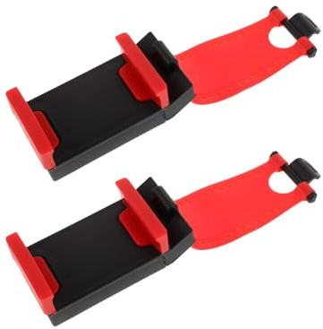 WUNZILO 2 pezzi Supporto universale per telefono cellulare volante per auto con larghezza fino a 85 mm,per smartphone, supporto per cellulare, volante, smartphone, clip per auto