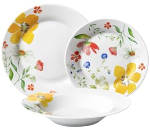 Servizi di Piatti da Tavola in Ceramica Berna 18 Pezzi