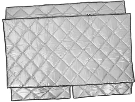 DIYEAH Housse de Congélateur Extérieur Aluminium Isolant Couvre Congélateur Aux Intempéries pour Réfrigérateur à Glace Protection Solaire et Poussière pour Magasins et Commerces