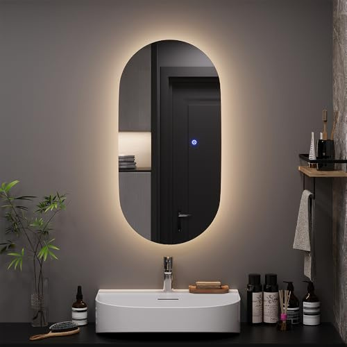 Vicco Badezimmerspiegel Miral, Glas, 80 x 40 cm
