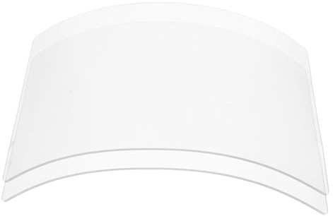 DECOMELODY 2pcs Sandblasting Hood Replacement Lenses Thick Organic Glass Protective Caps for Dust Construction Work Sandblaster Lens with Splash Shield and Grinding