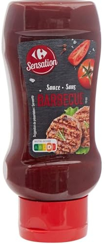 CARREFOUR SENSATION – Sauce Barbecue Saveur Intense et Équilibrée, Texture Onctueuse (400g) - lot de 4 - Vendu par Lot