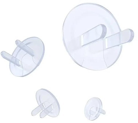 Kindersichere Steckdosenabdeckungen, Babyschutz, Sicherheit, elektrischer Stecker, Kinderschutz, Steckdosenabdeckung (transparent), 30 Stück
