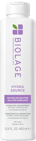 Biolage Hydra Source Detangling Solution - Conditions, Instantly Detangles & Controls Static, For Dry Hair, With Micro-Filtered Aloe Vera & Fermented Hyaluronic Acid, 13.5 Fl Oz, Packaging may vary