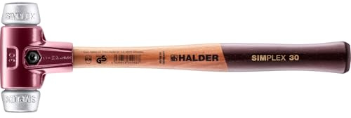 HALDER - Schonhammer mit Stahlgussgehäuse und Holzstiel, Ø 30, Weichmetall