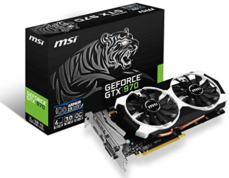 MSI NVIDIA GTX 950 2 Go GDDR5 DL-DVI-I/HDMI/DP 3 Dx12 carte graphique PCI-e MSI NVIDIA GTX 970 4 Go Noir / Blanc