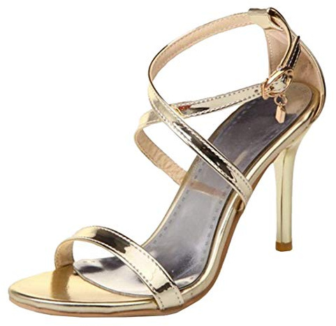 Smilice Sandali Eleganti da Donna con Tacco Alto, Sandali con Punta Aperta, Sandali Estivi, 34 EU