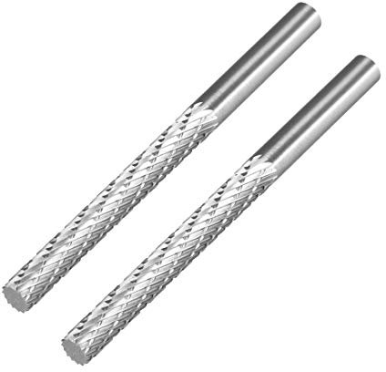 sourcing map 2stk. 2stk. Drehgrate HSS Frässtifte mit 1/4 Zoll Schaft für DIY Holzbearbeitung, Gravur