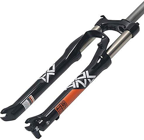 AIFCX Federgabel Stoßdämpfer Mountain Bike Aluminium-Legierung Frühling 1-1/8 Fahrradzubehör,Black-27.5inch