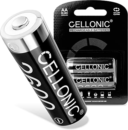 2x CELLONIC Batteria AA compatibile con Microsoft Xbox Series X, Series S/One Controller Ricambio da 2x 2600mAh AA per controller console giochi palmare
