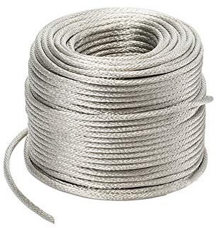 XMRISE Geflochtene Kupferdraht Drainzuleitungskabel Strom Stranded Runde blank Flexible Erdung leitend verzinnten 10m,2.5#Diameter:2.5mm/0.1inch