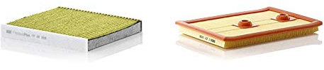 MANN-FILTER Original Innenraumluftfilter FP 26 009 – FreciousPlus Biofunktionaler Pollenfilter – Für PKW & Luftffilter C 27 009 – Für PKW