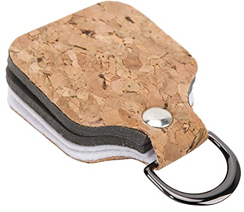 VGEBY 2 in 1 Angelschnurglätter, Angelschnurreiniger Wasserabsorbierender Drahtvorfachglätter für Fliegenfischen mit D-Clips Tackle Tools